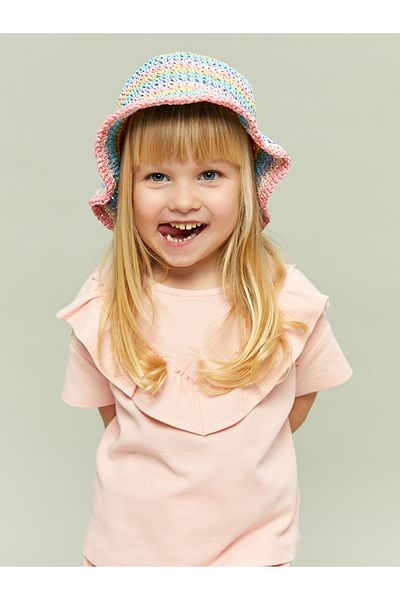 LC Waikiki Lcw Baby Crew Neck Basic Baby Girl Blouse and Pants 2-Pack