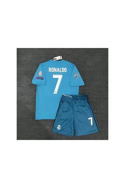 yenteks Ronaldo Turquoise Παιδική φανέλα+Σορτς+Κάλτσες+Βραχιόλι