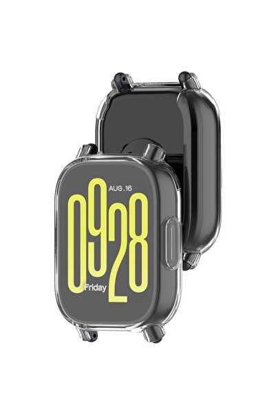 Fibaks Xiaomi Redmi Watch 5 Lite Compatible Case and Screen Protector 360 Full Protection Silicone Case Cover