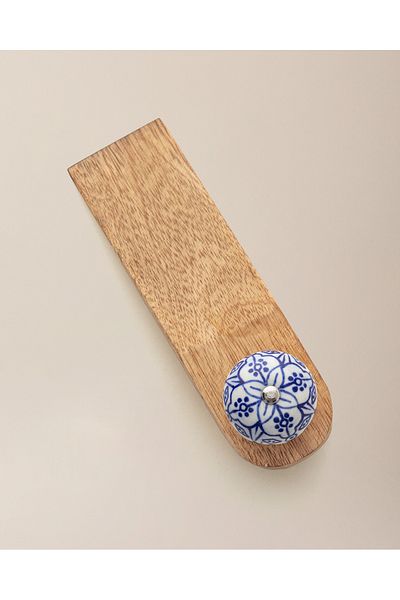 Dordogne Ceramic Door Stopper - Blue/White