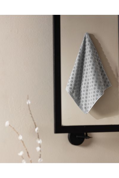 Madame Coco Puanty 100% Cotton Face Towel - Gray