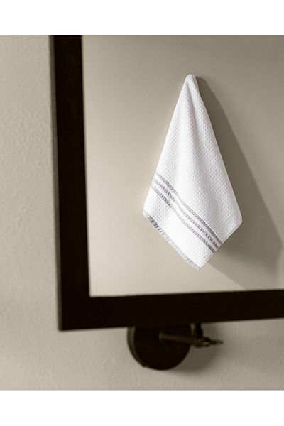 Madame Coco Alissa 100% Cotton Face Towel - White