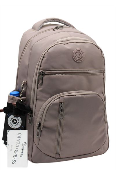 ÇantaExpress Exp-1710 Mink Αδιάβροχη Σχολική Τσάντα Unisex Σχολικό Σακίδιο πλάτης