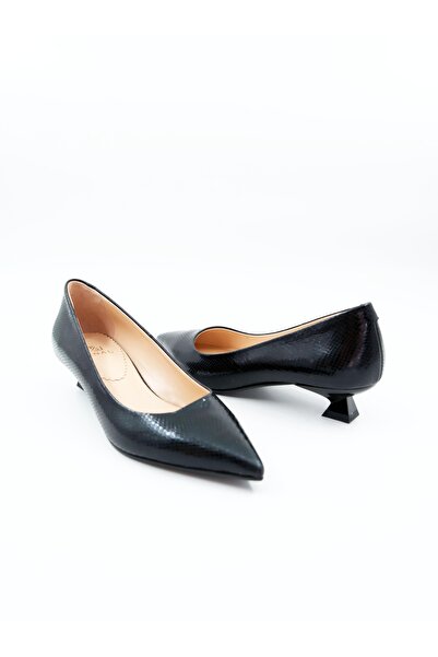 Tenau Kadın Hakiki Deri Topuklu Ayakkabı