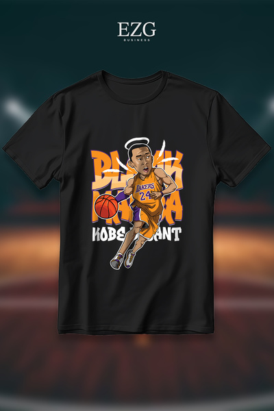 EZG Business Tricou Black Mamba Kobe Bryant, imprimat, supradimensionat, unis...