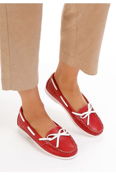B T Shoes Women's red Locanda loafers