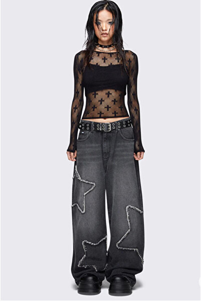 DEEFWEAR Y2K RECYCLED BAGGY POCKET STAR JEAN PANTOLON