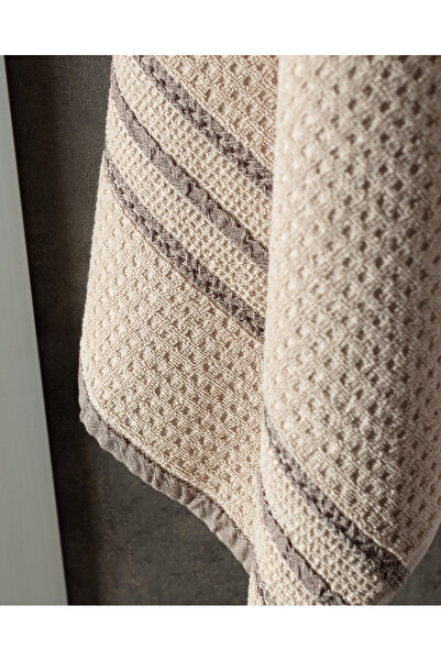 Madame Coco Alissa %100 Pamuk Banyo Havlusu - Bej