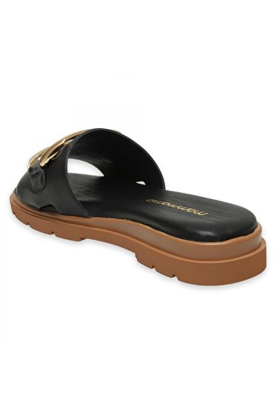 Mammamia D25Yt-1375Z Daily Black Women's Slippers