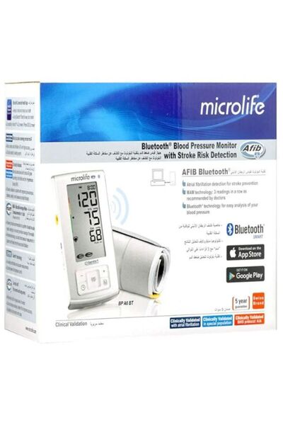 Microlife Microlife BP A6 Bluetooth Upper Arm Blood Pressure Monitor with Cerebral Ictus Motion Detector Risk
