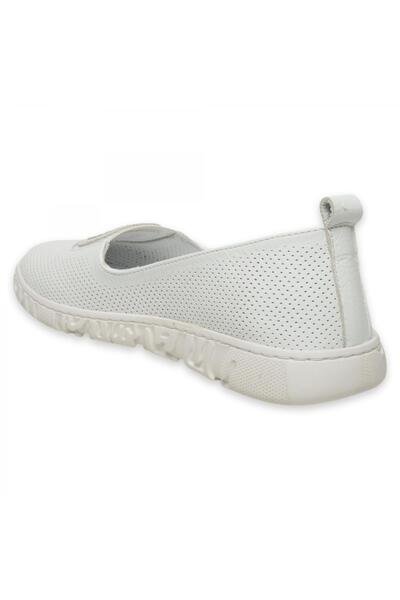 Mammamia D25Ya-135 Günlük Beyaz Kadın Babet