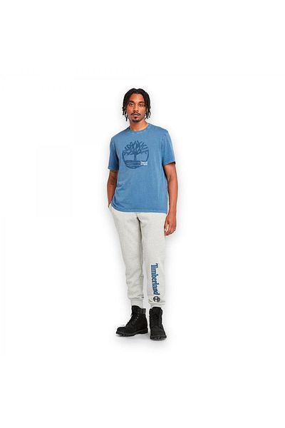 Timberland Tb0A5Uek Garmentdyelogographictee Blue Men's T-Shirt