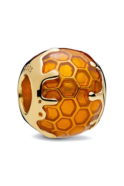 Lux Design 925 Ayar Gümüş Bal Petek Charm