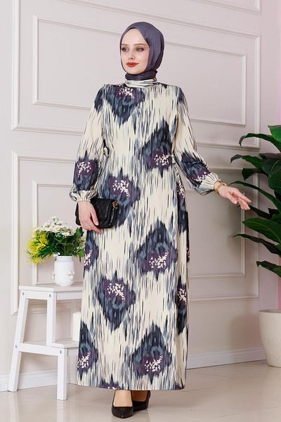 Sevitli Rochie cu model Sofia cu cravată laterală-gri