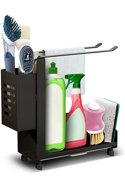 COOYA Sponge Rack, Stainless Steel, Sponge Holder for Kitchen Sink, for Soap, Sponge, Brush