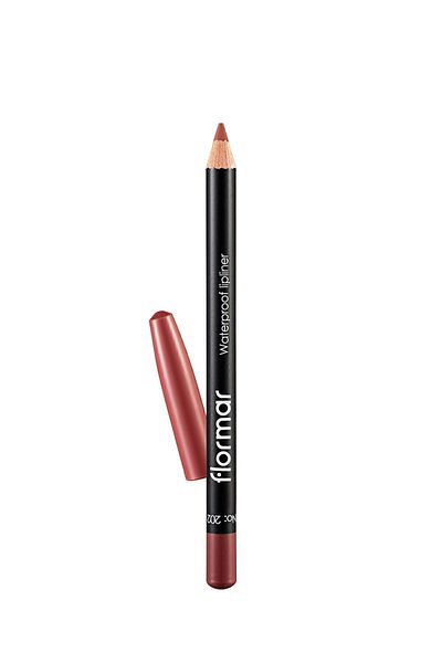 Flormar قلم تحديد الشفاه المقاوم للماء (بورجوندي) - قلم تحديد الشفاه المقاوم للماء - 202 بني وردي ناعم -8690604111022