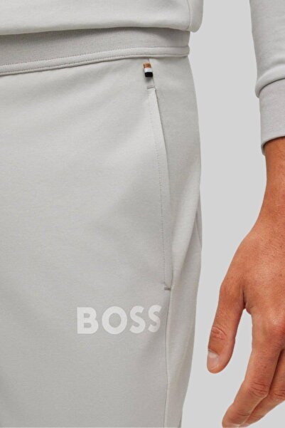 BOSS Regular Fit Erkek Spor Pantolon Gri