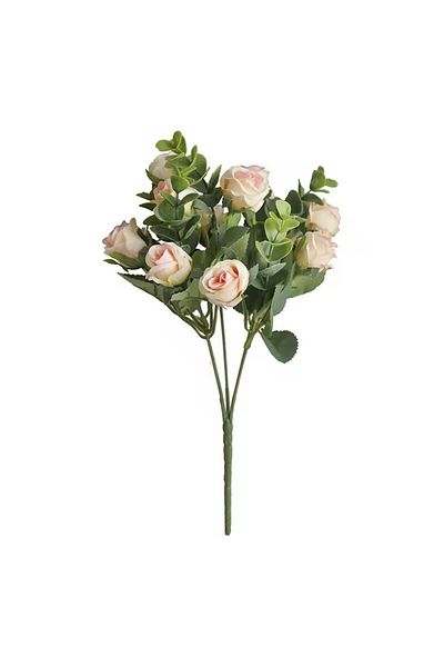 Choice Deep Pink 10 Heads Rose Bouquet Artificial Flowers Western Rose Wedding Decoration 6 Colors Peonies