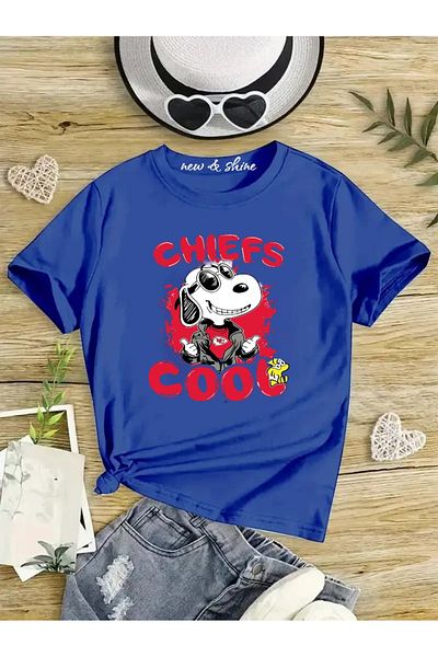 New Shine 1 tricou este un cadou pentru achiziții de 6 și mai sus în coș - Tricou pentru copii oversize cu imprimeu cool Cheifs