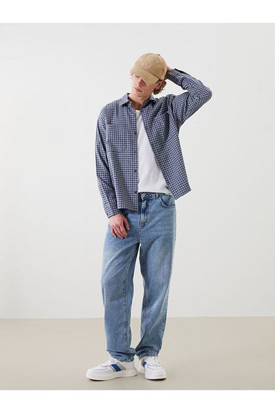 LC Waikiki Comfortable Fit Long Sleeve Plaid Men's Shirt