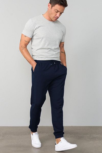 UYN SPORT Men's Navy Blue Jogger Leg Sweatpants