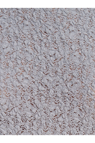 Dilvin 21016 Boat Neck Lace Top-Gray