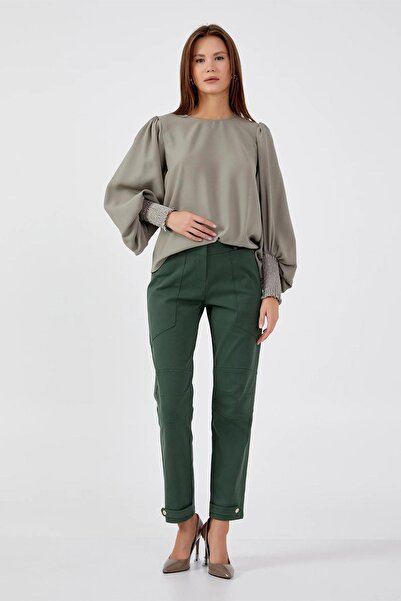 KAMEYA ELASTİK BALON KOL BLUZ 25W10620