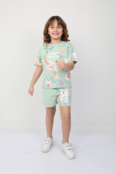 e-çocuk Always Creative Printed Girl's Suit 6322