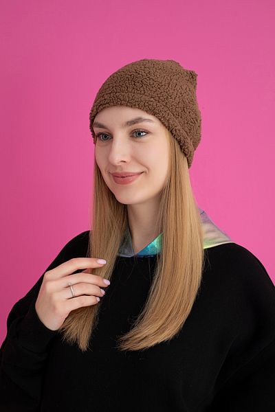TEVOOY Lamb Feather Fabric Classic Beret