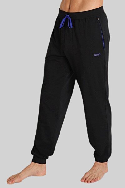 BOSS Regular Fit Erkek Spor Pantolon Siyah