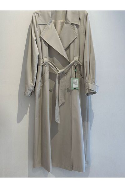 KYR Long Trench Coat with Epaulets at the Wrists