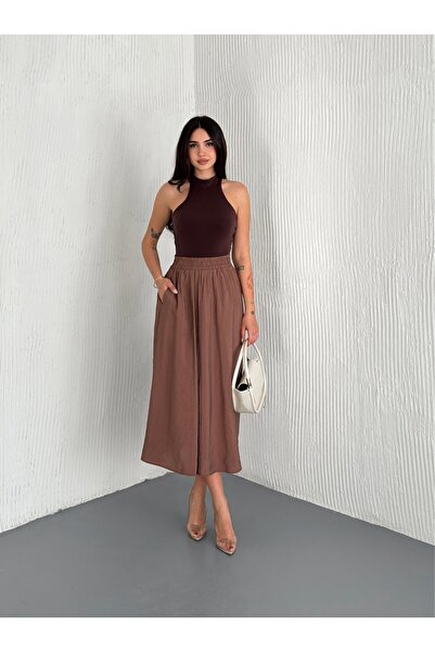 Cistern İstanbul Fusta lungă evazată de damă cu buzunare