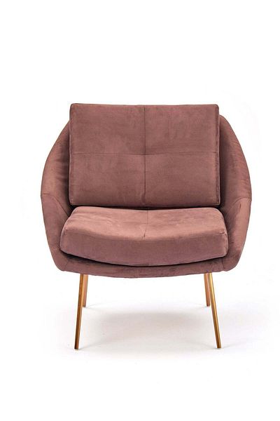 soufa dibaj Chair|Wooden Chair With luxurious Design 82x82x82 cm - Dark Pink