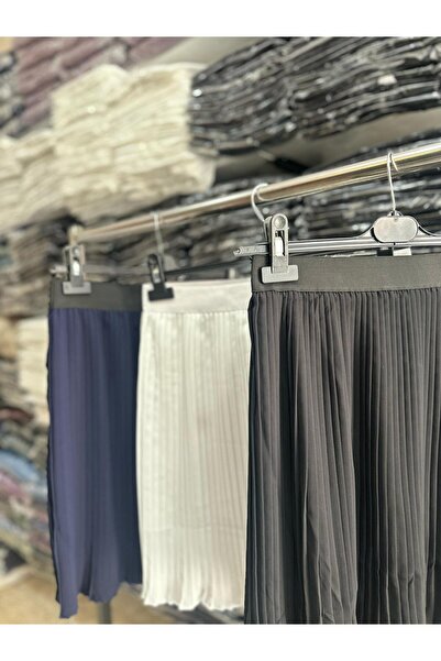 Modahiro Trapezoidal Pleated Skirt 3 Pieces Black-Tea Light Package Mdh5555