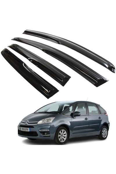 Point Citroen C4 Picasso Mügen Cam Rüzgarlığı 5 Koltuk 2007 - 2012 Arası 4 lü...