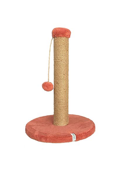Nursoft 52 cm Cat Scratching Post - Round and Pompom Cat Scratching Post
