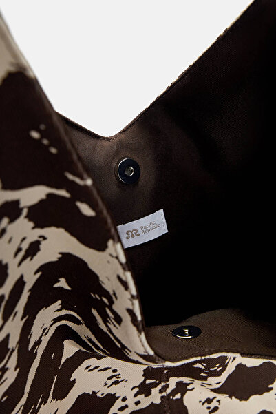 Pull & Bear Cow print canvas shopper bag