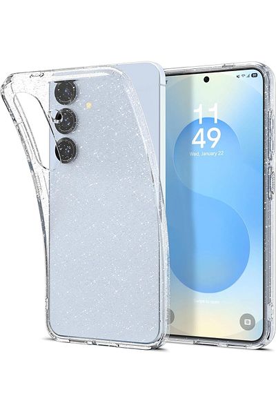 Spigen Spigen Liquid Crystal Glitter designed for Samsung Galaxy S25 case cover (2025) - Crystal Quartz