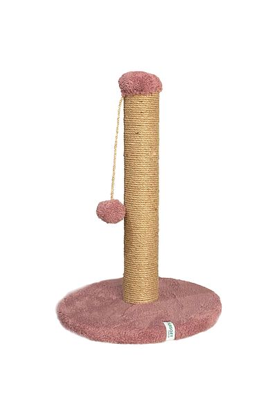 Nursoft 52 cm Cat Scratching Post - Round and Pompom Cat Scratching Post