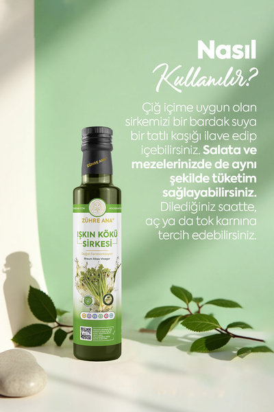 Zühre Ana Işkın Kökü Sirkesi Doğal Fermantasyon Rheum Ribes Vinegar 500 Ml
