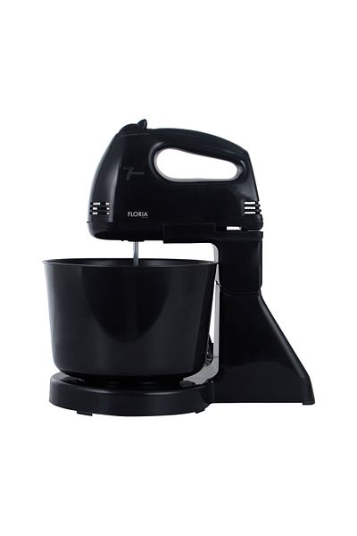 Floria Floria ZLN-7574 Black Bowl Mixer, 7 Speeds, 2 Litre Plastic Bowl, Power 150W, Black