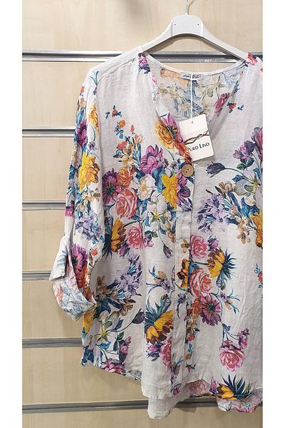 Park Moda ΡΟΖ ΜΟΤΙΦ ΚΟΥΜΠΙ ΛΕΠΤΟΜΕΡΗ ΙΤΑΛΙΚΗ ΛΙΝΑ ΜΠΛΟΥΖΑ