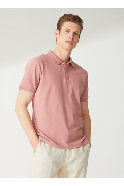 ALTINYILDIZ CLASSICS Ανδρικό μπλουζάκι πόλο Dusty Rose 4a 9000000001