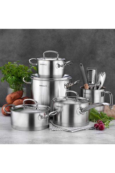 KORKMAZ Proline A1162 Model 24X14 cm Satin Pot