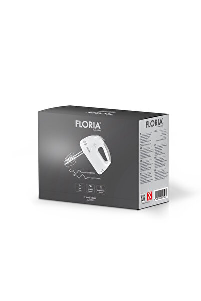Floria Mixer de mana Floria ZLN7565, ALB Putere 100 W, 7 viteze, Buton eliberare accesorii