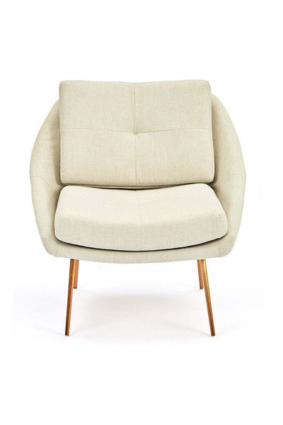 soufa dibaj Chair|Wooden Chair With luxurious Design 82x82x82 cm - Beige