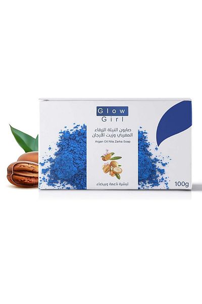 GLOW GİRL Glow Girl Moroccan Blue Nile & Argan Oil Soap, 100g