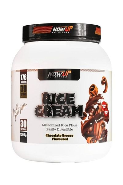 NOWUP NUTRITION Rice Cream - 1.500 Gr - Chocolate Flavored Rice Cream - 30 Servings