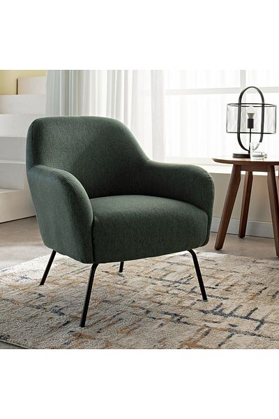 soufa dibaj Chair|Velvet Chair Suitable For The Living Room, Office And Bedroom 73x82x75 cm - Green