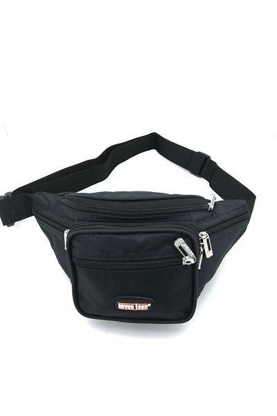 SEVENTEEN Seven Teen Men's Waist Bag Black 3432